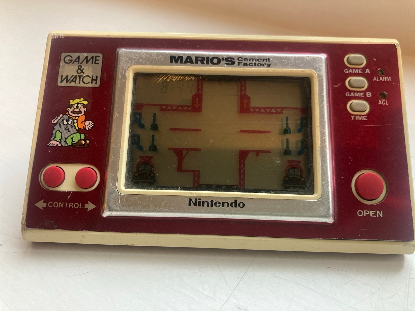 Nintendo Game & Watch Mario's Cement Factory, Ophalen of Verzenden, Gebruikt, Overige modellen