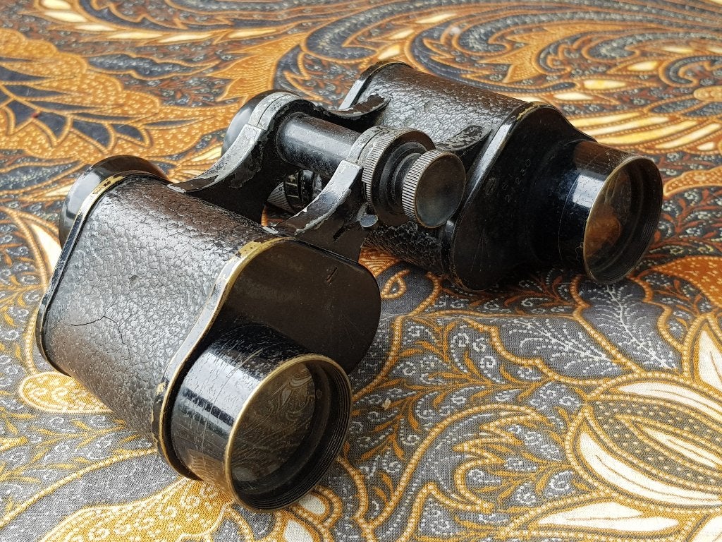 Mooie originele antieke militaria verrekijker uit Amerika., Antiek en Kunst, Ophalen of Verzenden