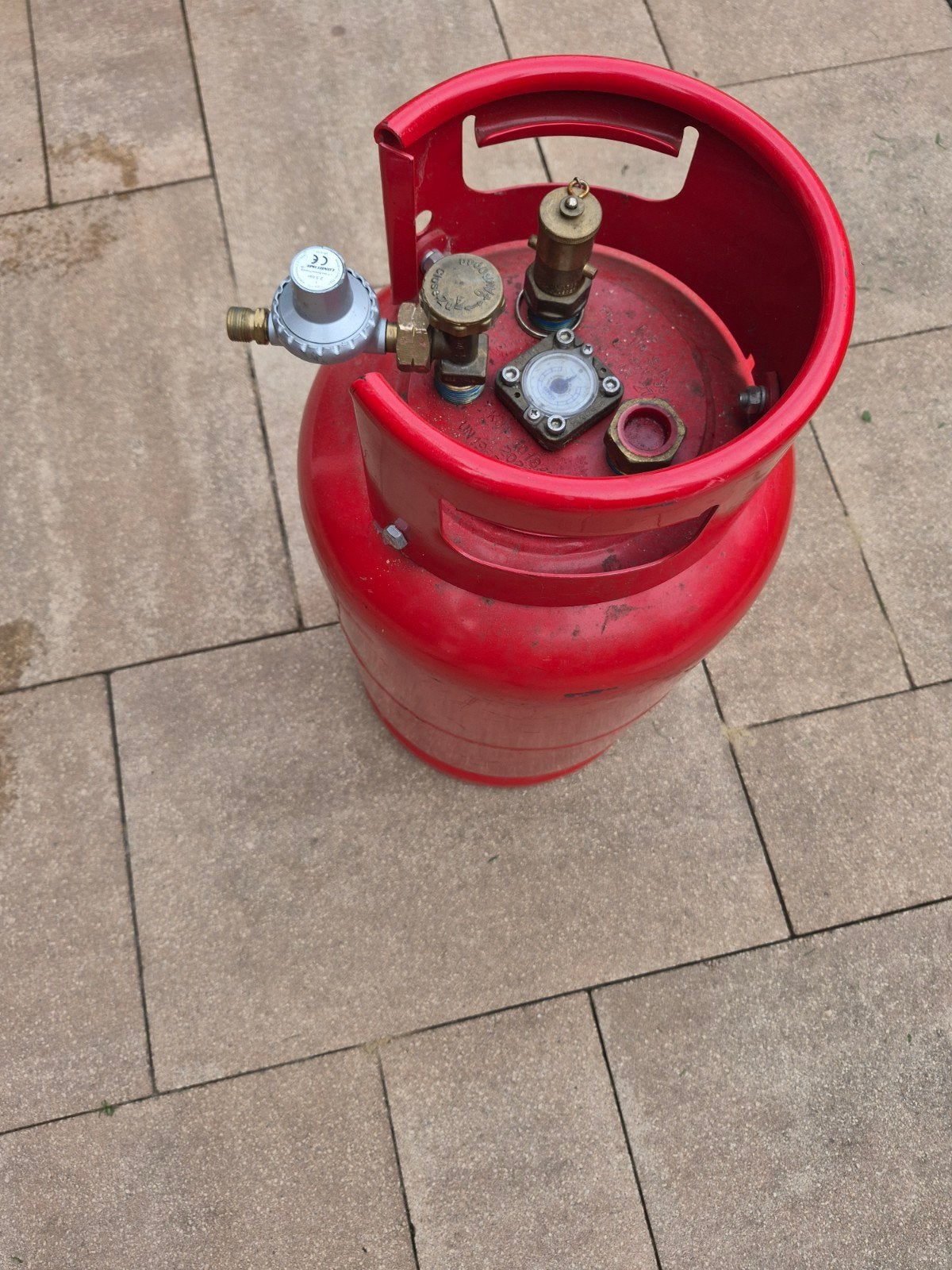 Gasfles overdrukbeveiliging, heteluchtkanon & onkruidbrander, Ophalen, Gebruikt