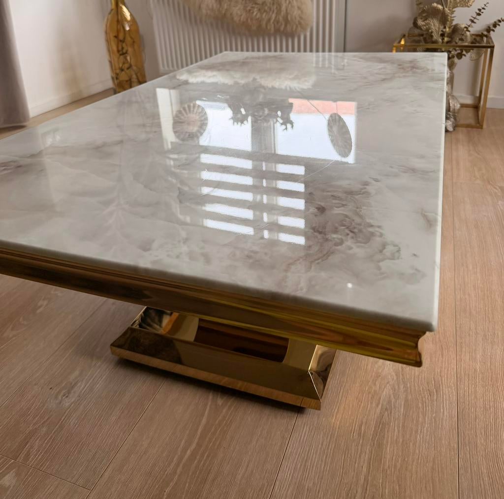 Salontafel, 100 tot 150 cm, Zo goed als nieuw, Minder dan 50 cm, Rechthoekig