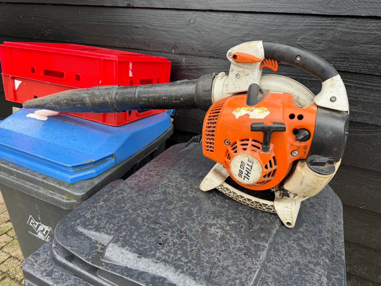 Stihl bg 86 bladblazer, Ophalen, Gebruikt, Benzine, Handgedragen