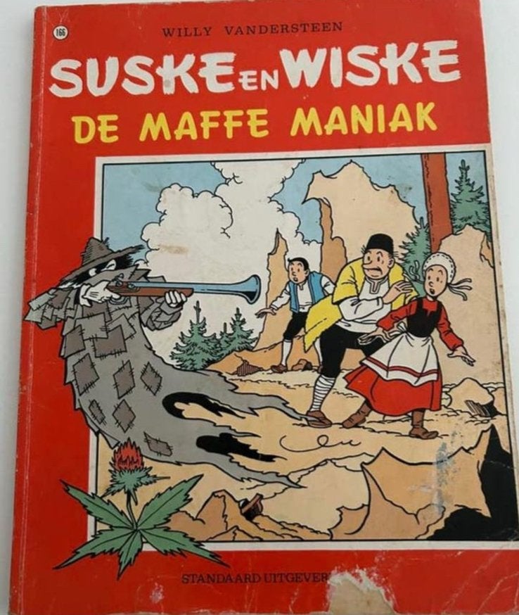 Suske en Wiske 166: De Maffe Maniak - Willy Vandersteen, Eén stripboek, Ophalen of Verzenden, Gelezen