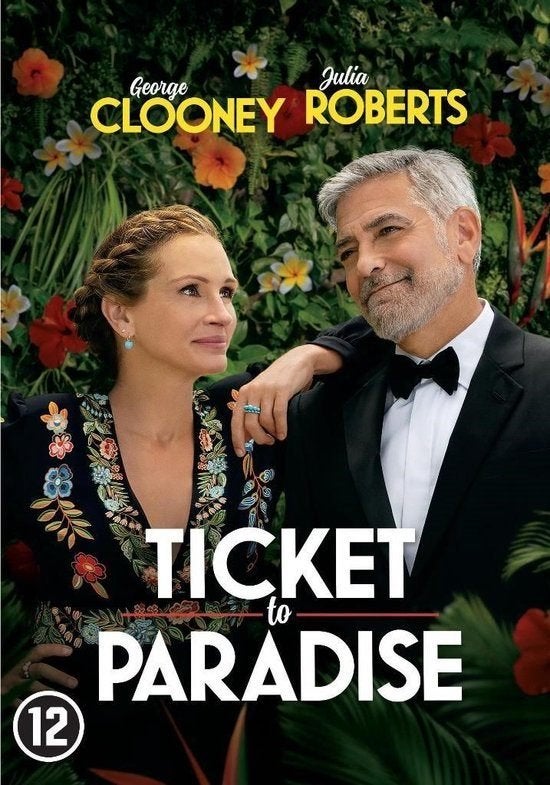 DVD TICKET TO PARADISE JULIA ROBERTS GEORGE CLOONEY, Alle leeftijden, Verzenden, Zo goed als nieuw, Romantische komedie