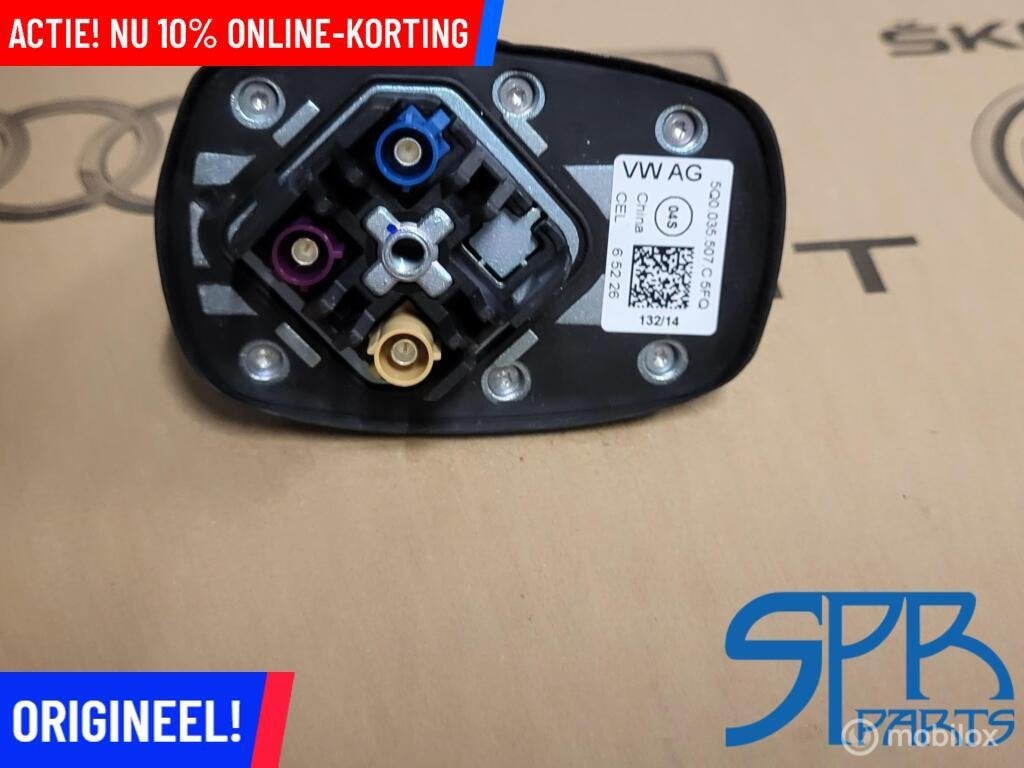 VW GOLF 7 7.5 DAK ANTENNE DAKANTENNE GPS-antenne 5Q0035507C, Gebruikt, Volkswagen, Ophalen of Verzenden, Volkswagen