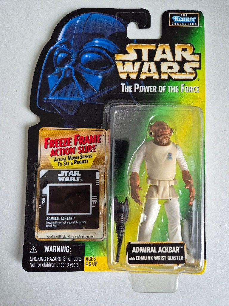Star Wars POTF FF Admiral Ackbar with Comlink Wrist Blaster, Ophalen of Verzenden, Nieuw, Actiefiguurtje
