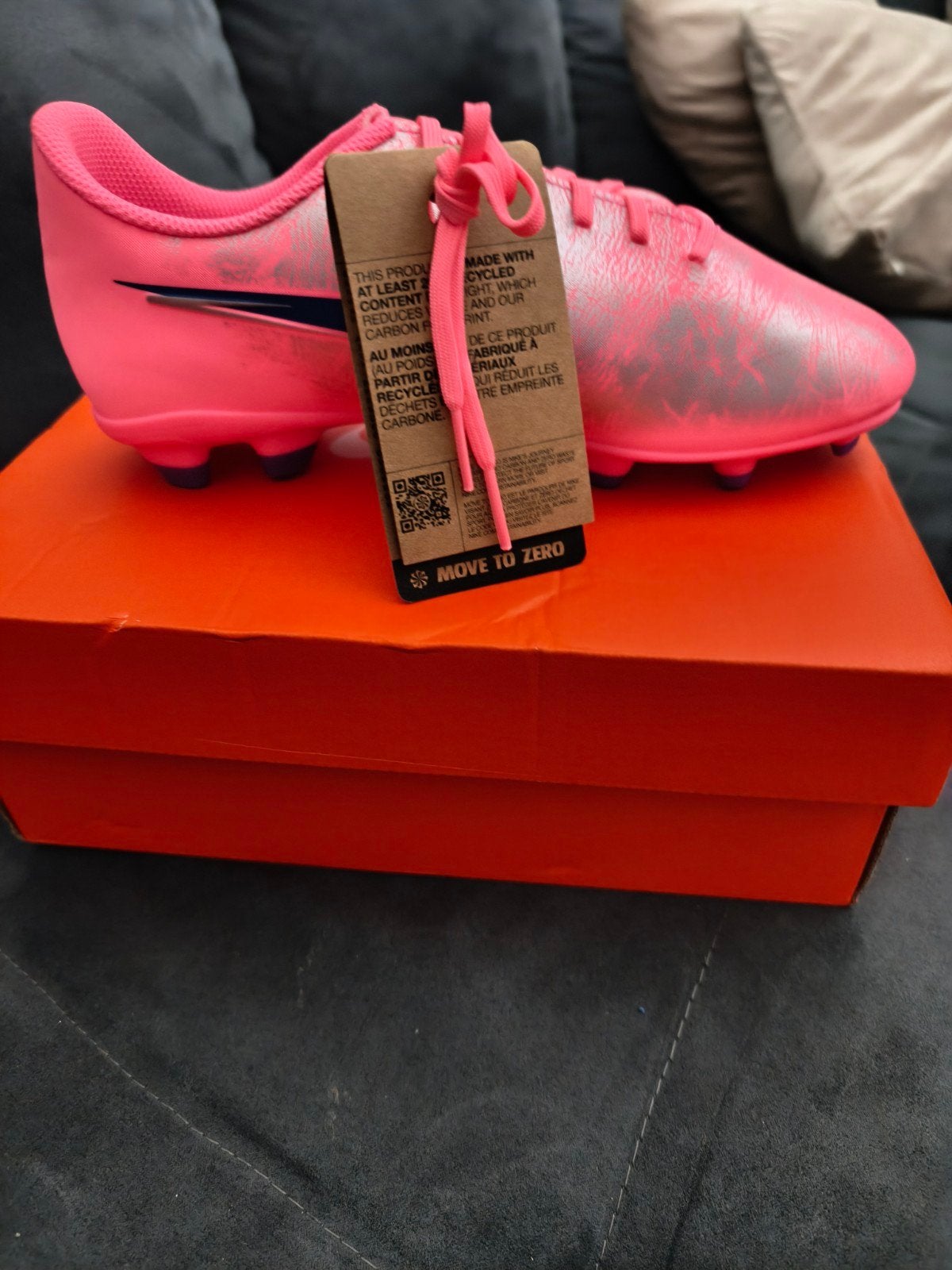 Nike Jr Vapor 16 Club VJR FG/MG Voetbalschoenen Roze, Ophalen of Verzenden, Nieuw, Schoenen