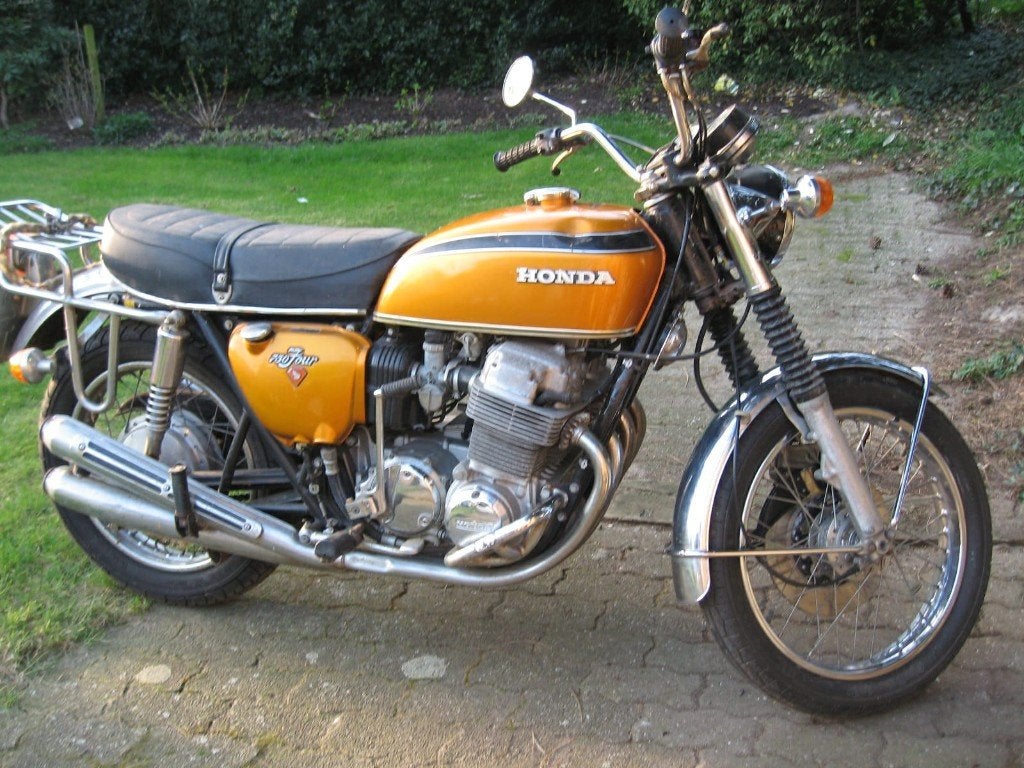 Motor Honda 750 Four, 4 cilinders, Motorrijbewijs A, Gebruikt, Meer dan 35 kW