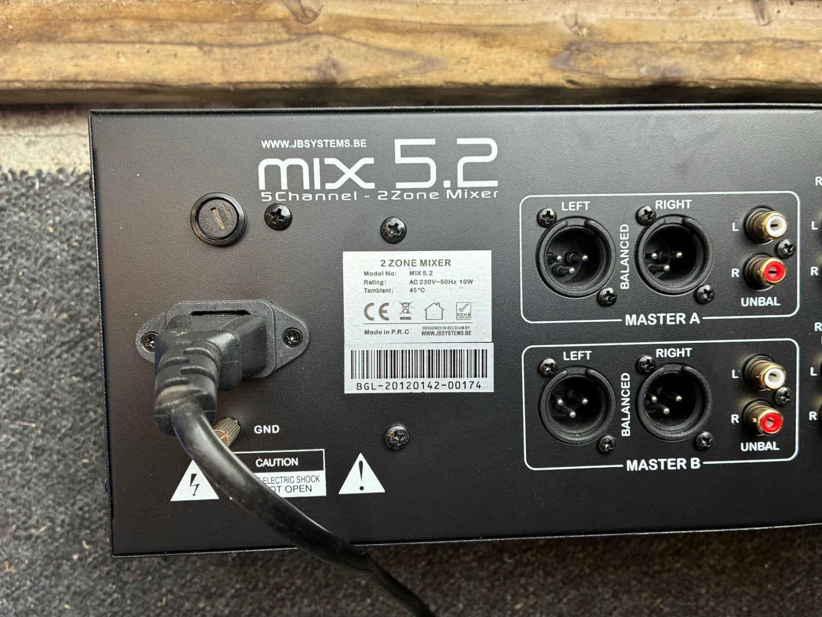 JB SYSTEMS Mixer 5,2, Muziek en Instrumenten, Mengpanelen, Ophalen of Verzenden, Gebruikt, 5 tot 10 kanalen, Microfooningang