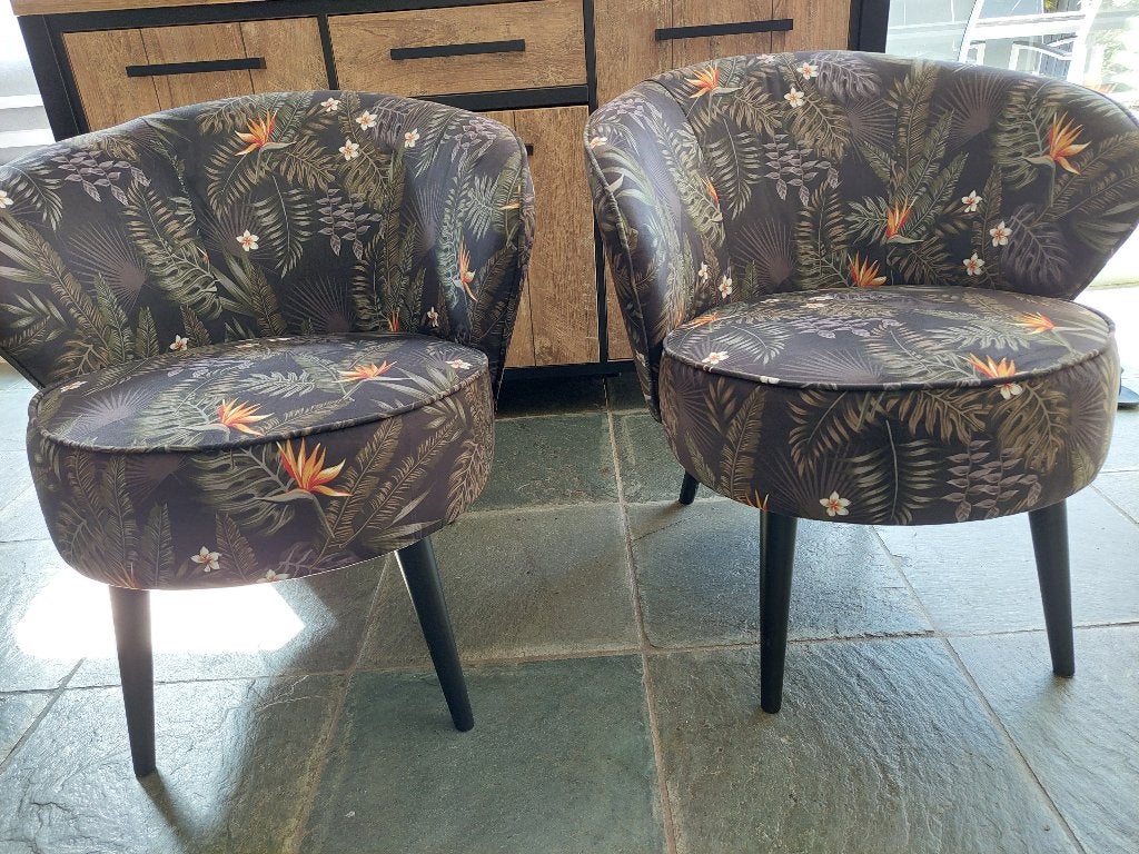 Stoelen 2 stuks met mooie print, Ophalen, Twee, Overige kleuren, Zo goed als nieuw