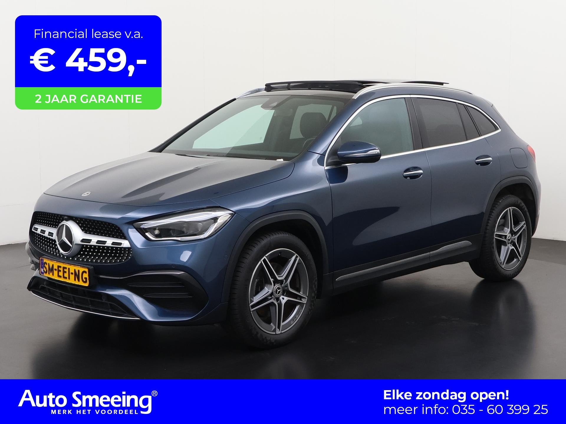 Mercedes-Benz GLA-klasse 250e AMG Line | Panoramadak | Head, Auto's, 12 maanden, Leder en Stof, Bedrijf, Hybride Elektrisch/Benzine