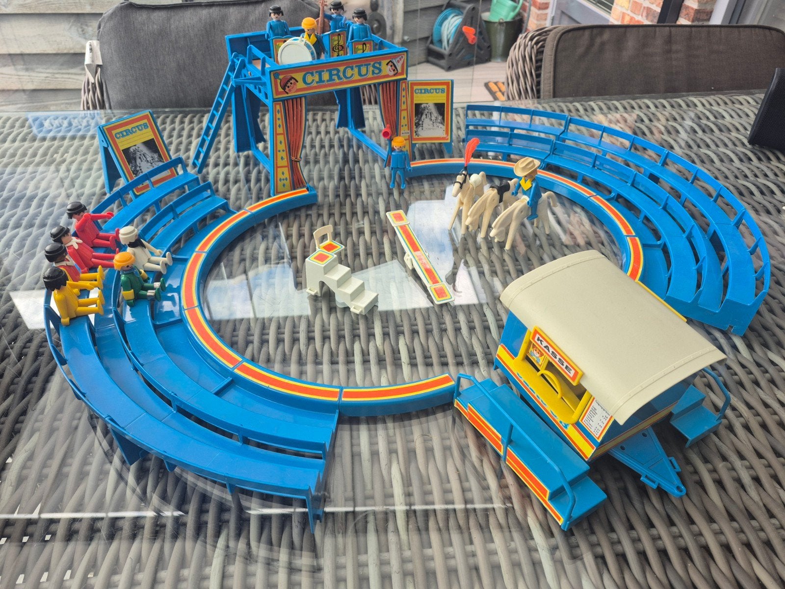 Playmobiel partijtje incl. Playmobiel Circus  uit 1974, Gebruikt, Losse onderdelen, Overige typen, Ophalen of Verzenden