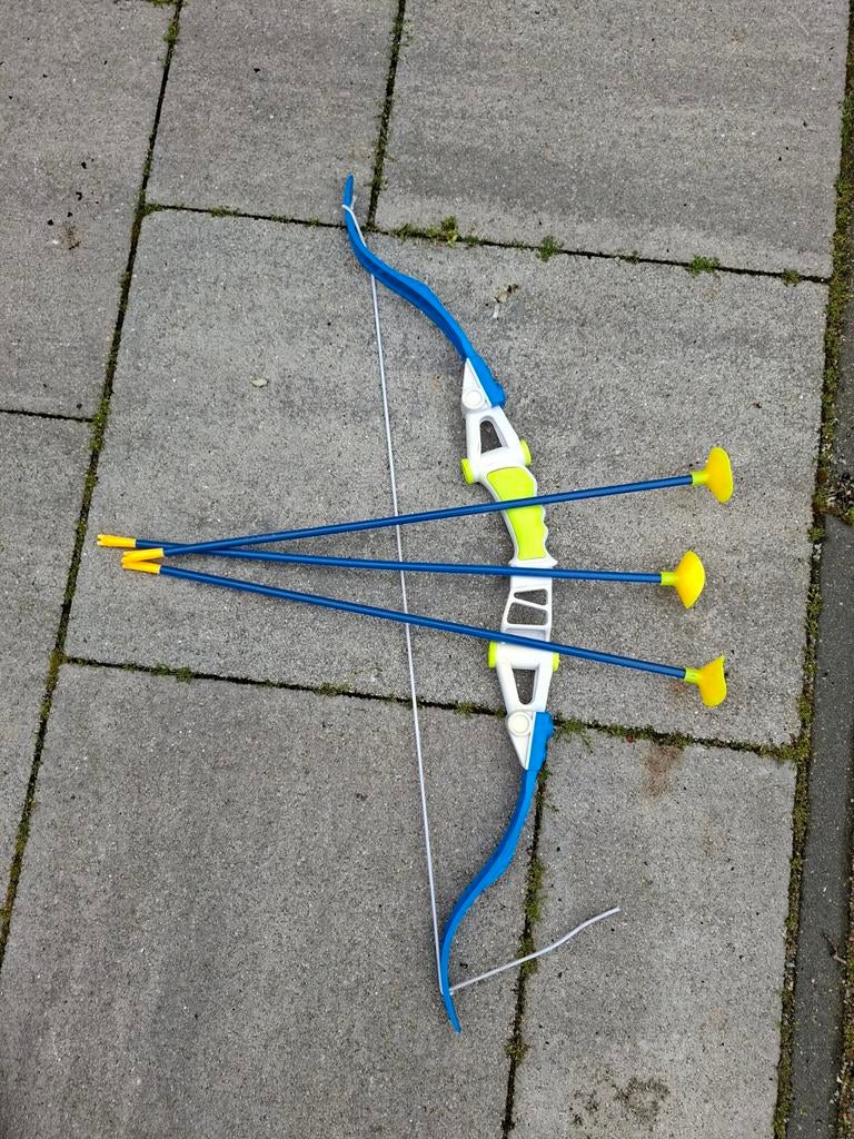 Speelgoed pijl en boog set met zuignap pijlen, Ophalen of Verzenden, Gebruikt