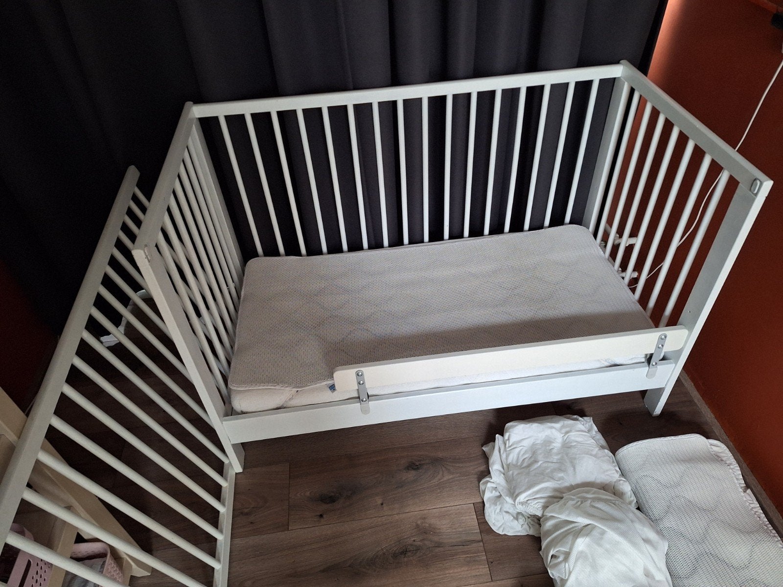 IKEA Gulliver ledikant - Wit inclusief extra's!, Ophalen, Gebruikt, Ledikant