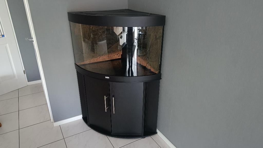 AQUARIUM MET JBL LEDVERLICHTING, Ophalen, Gebruikt, Leeg aquarium, Inclusief deksel