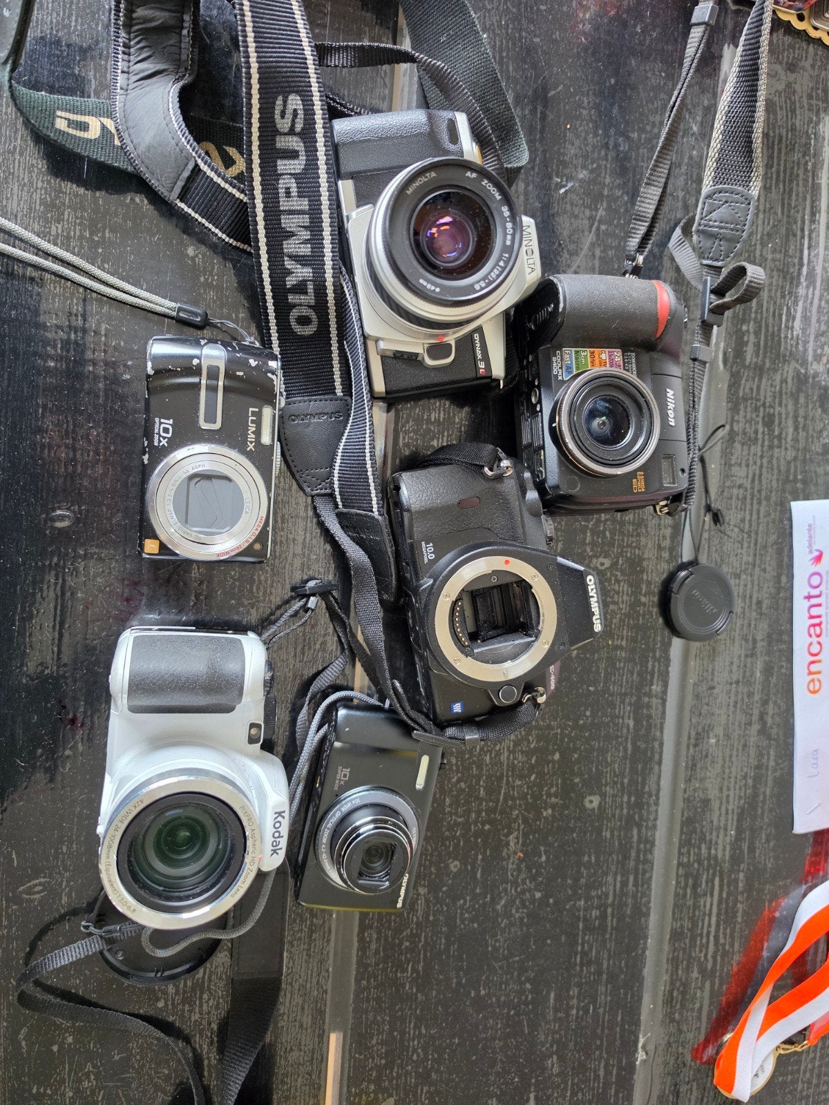 Diverse defecte camera's - voor onderdelen of reparatie, Ophalen of Verzenden, Niet werkend, Spiegelreflex, Olympus