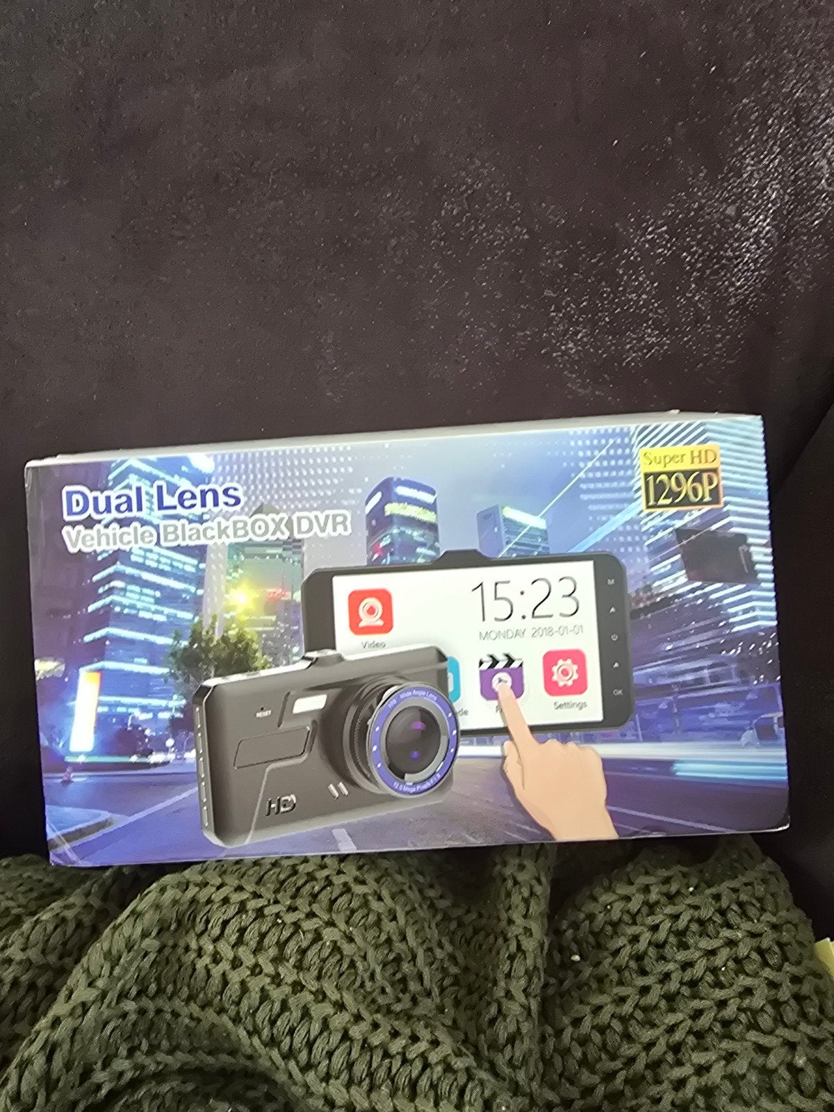 Dual Lens Vehicle BlackBOX DVR - Super HD 1296P Dashcam, Verzenden, Nieuw