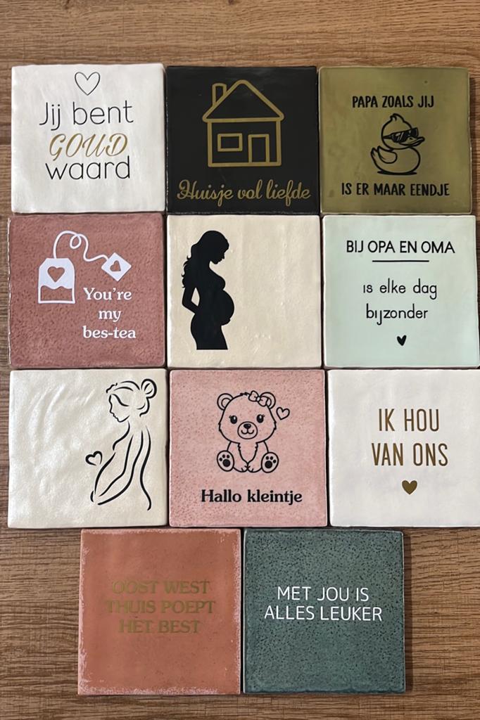 Tegeltje met tekst, Ophalen of Verzenden, Zo goed als nieuw