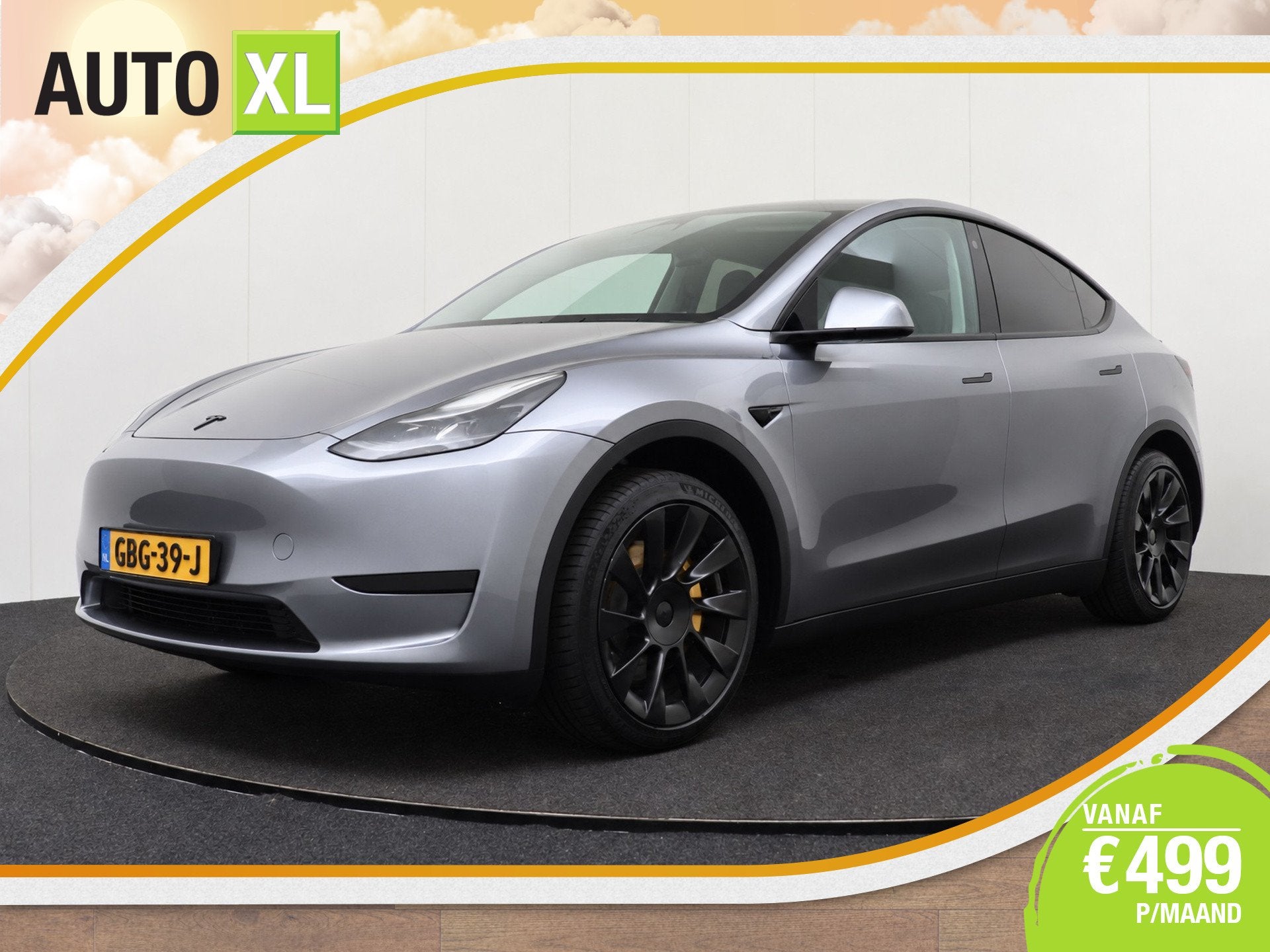Tesla Model Y Long Range RWD 75 kWh (96%SOH) BlackPack Full, Auto's, Automaat, Dealer onderhouden, Achterwielaandrijving, Gebruikt
