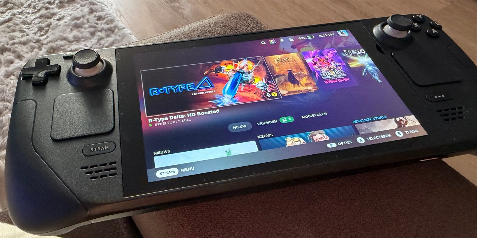 Steam Deck 256 GB LCD met 512 GB microSD en accessoires, Spelcomputers en Games, Ophalen of Verzenden, Valve, Zo goed als nieuw