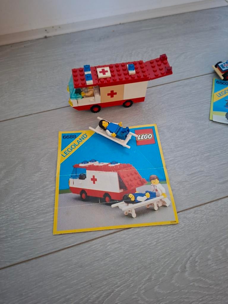 Lego 6688 Ambulance - Vintage Legoland Set, Compleet, Gebruikt, Lego, Ophalen of Verzenden