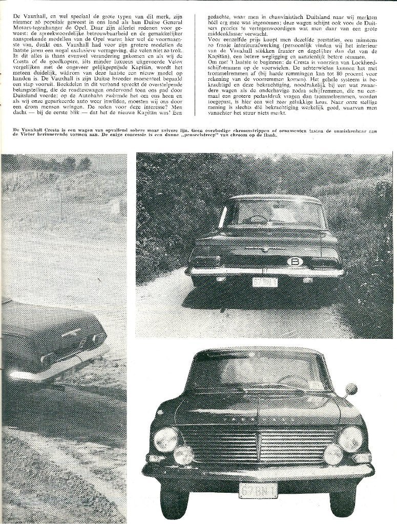 Autovisie test Vauxhall Cresta 1963, Ophalen of Verzenden, Gelezen, Overige merken