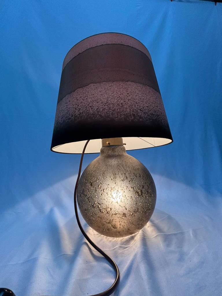 Vintage Peill & Putzler tafellamp 1970, handgeblazen glas, Ophalen of Verzenden, Gebruikt, Glas