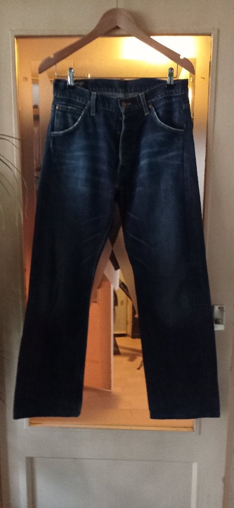 Lee 1010B Premium Selvedge jeans (Model 47LS06A) B31/l32, Blauw, W32 (confectie 46) of kleiner, Ophalen of Verzenden, Zo goed als nieuw