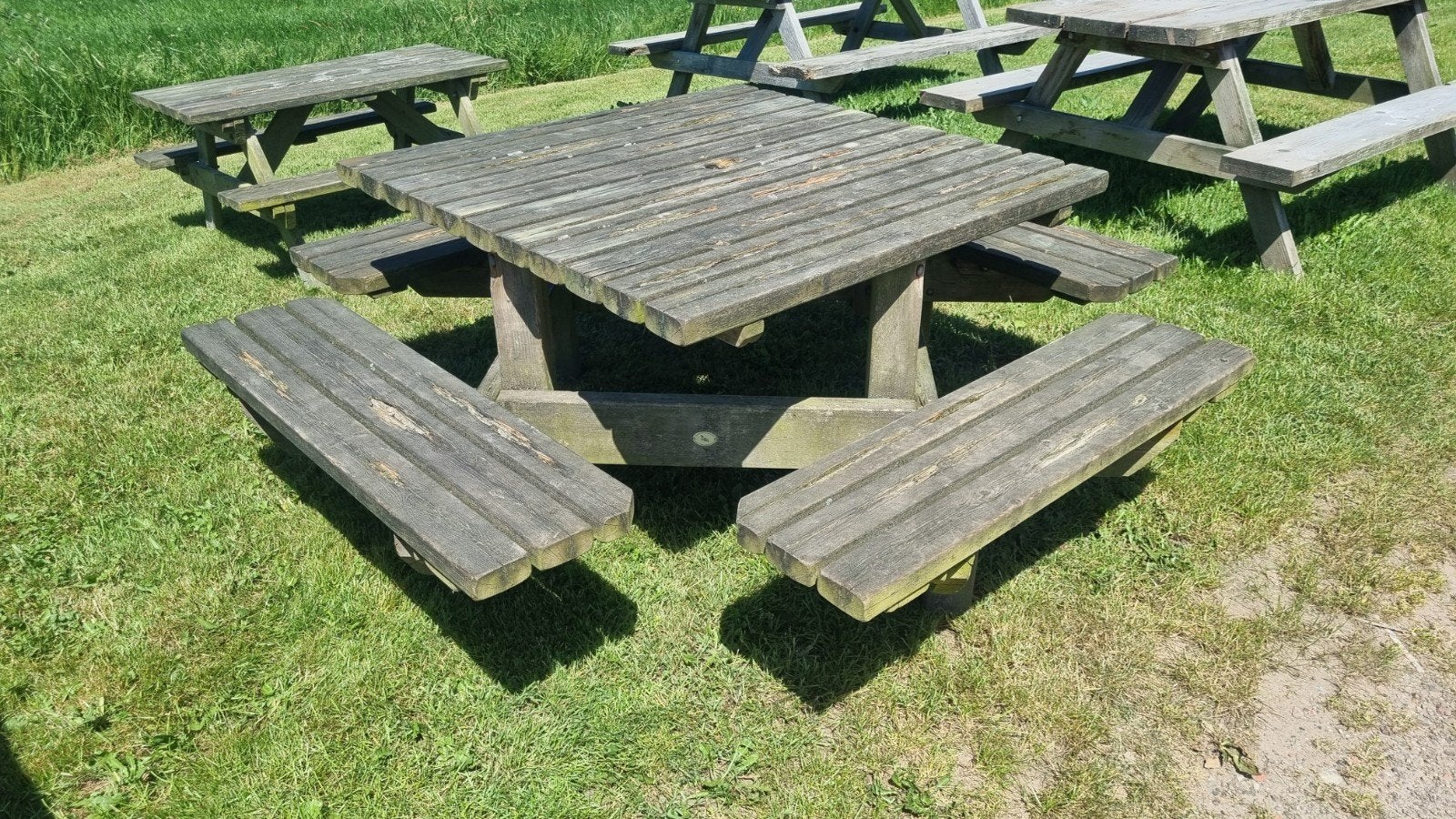 Gebruikte picknicktafels, diverse soorten en maten, Ophalen of Verzenden, Gebruikt