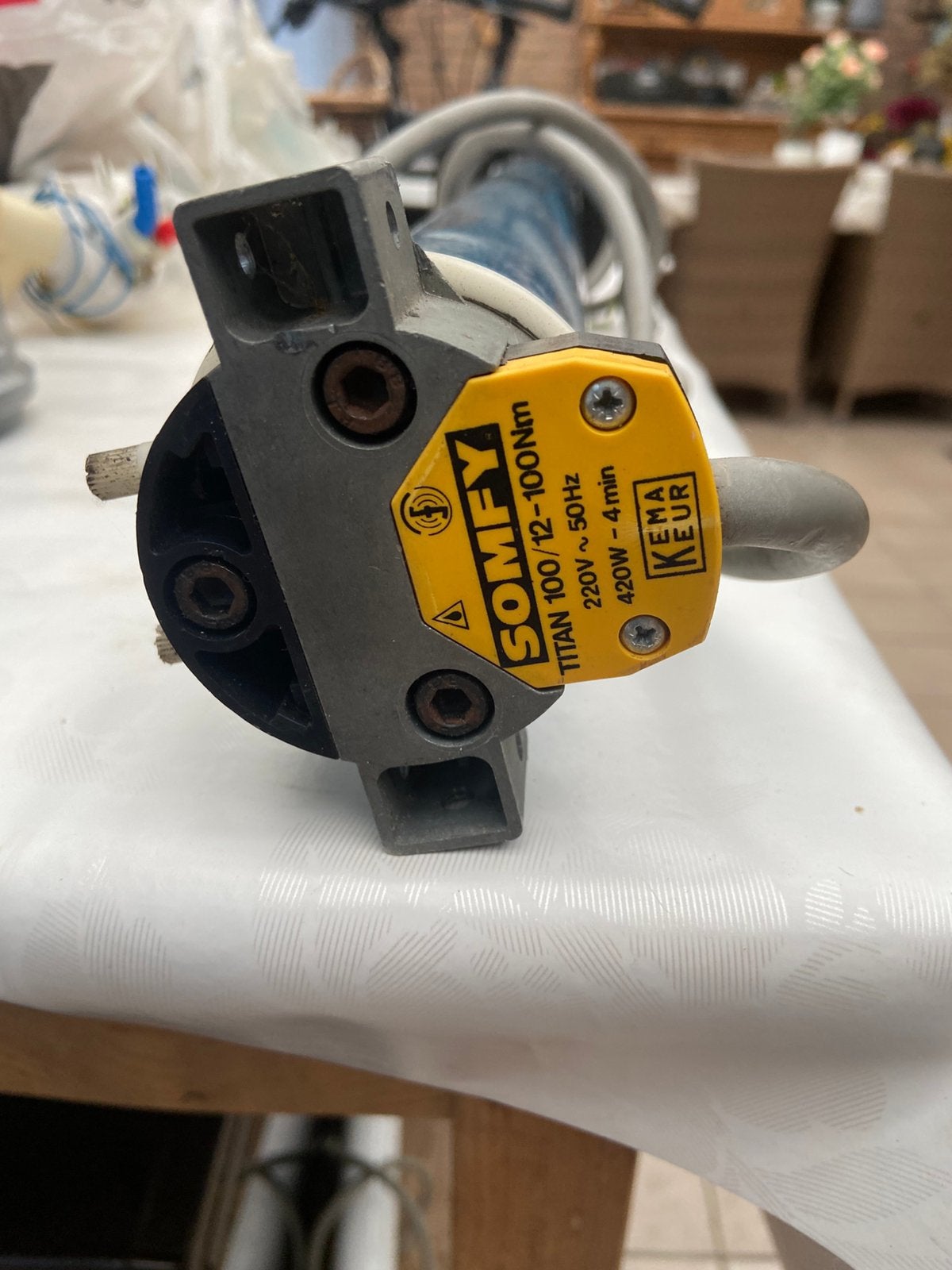 Zware rolluik of zonnescherm motor, Ophalen of Verzenden, Gebruikt, Minder dan 100 cm, Elektrische bediening