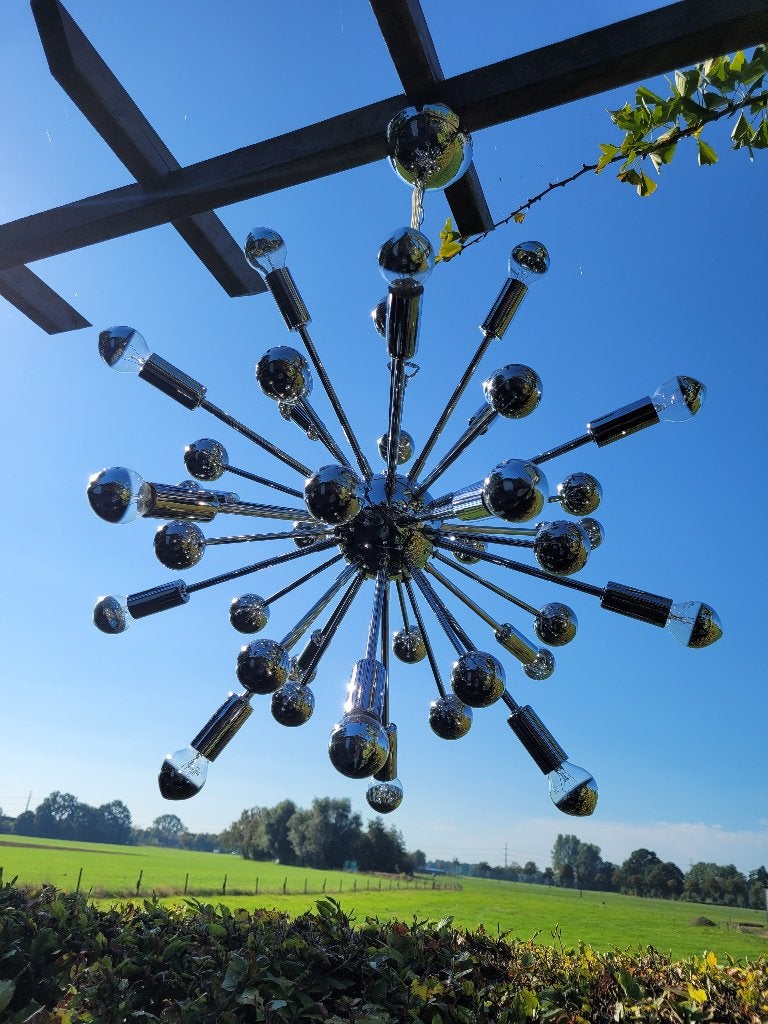 grote spoetnik hanglamp sputnik lamp retro fifties sixties, Ophalen, Zo goed als nieuw, Amerikaanse fifties sixties retro vintage design
