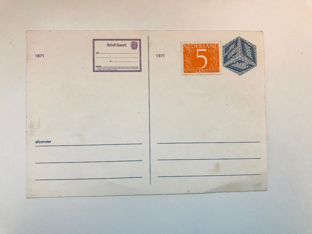 briefkaart, Ophalen of Verzenden, Briefkaart