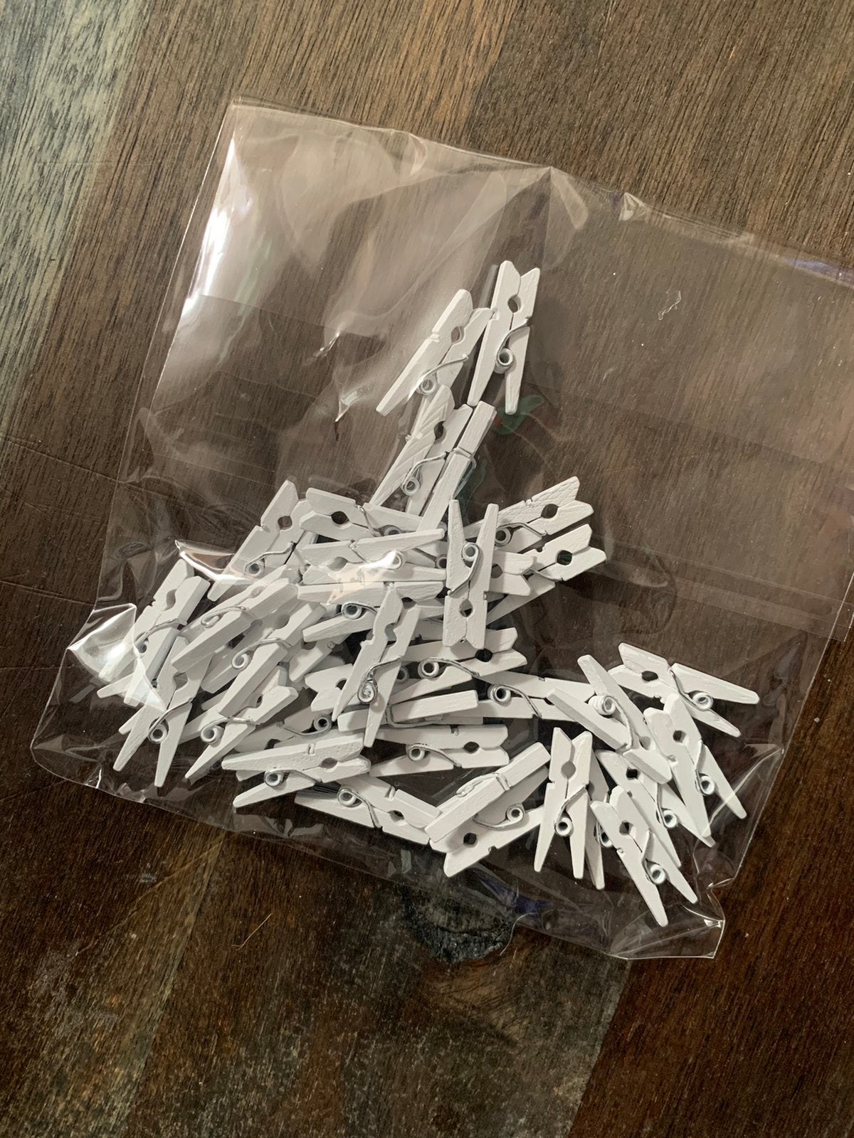 Witte mini knijpertjes, Ophalen of Verzenden, Nieuw