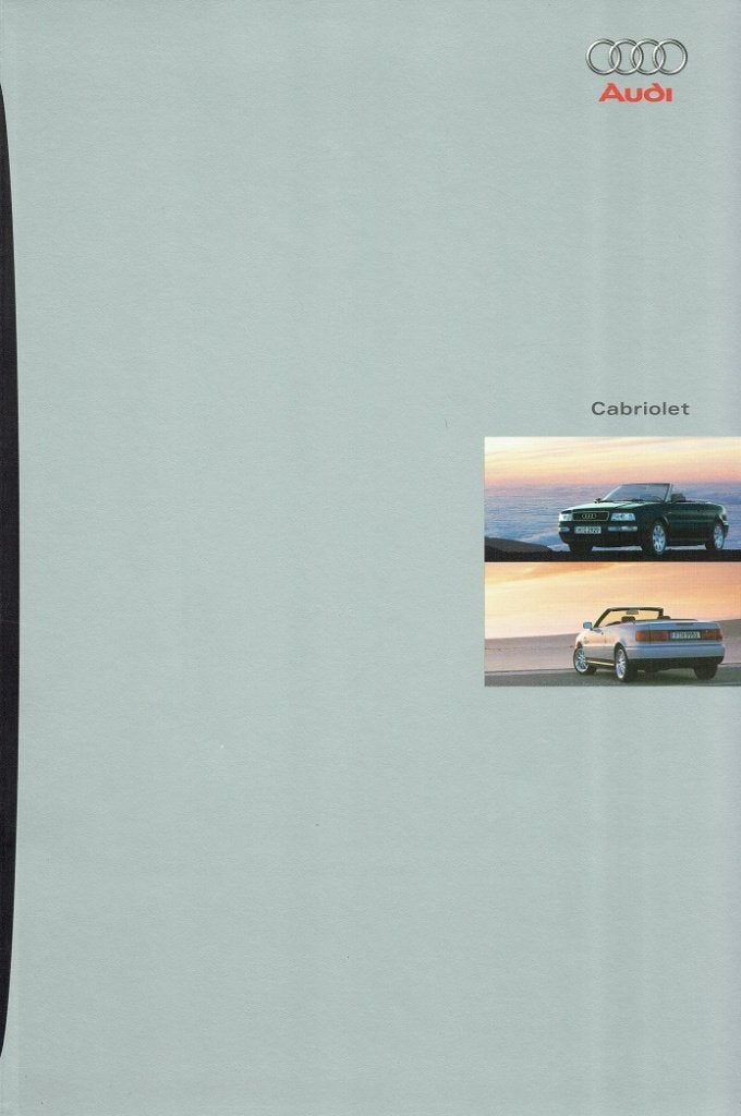 Folder Audi Cabriolet (1999), Verzenden, Zo goed als nieuw, Audi