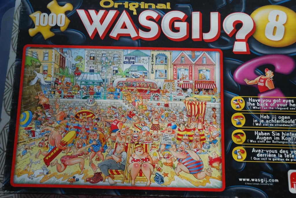 Wasgij 8 Heb jij ogen in je achterhoofd ?, Ophalen, 500 t/m 1500 stukjes, Zo goed als nieuw