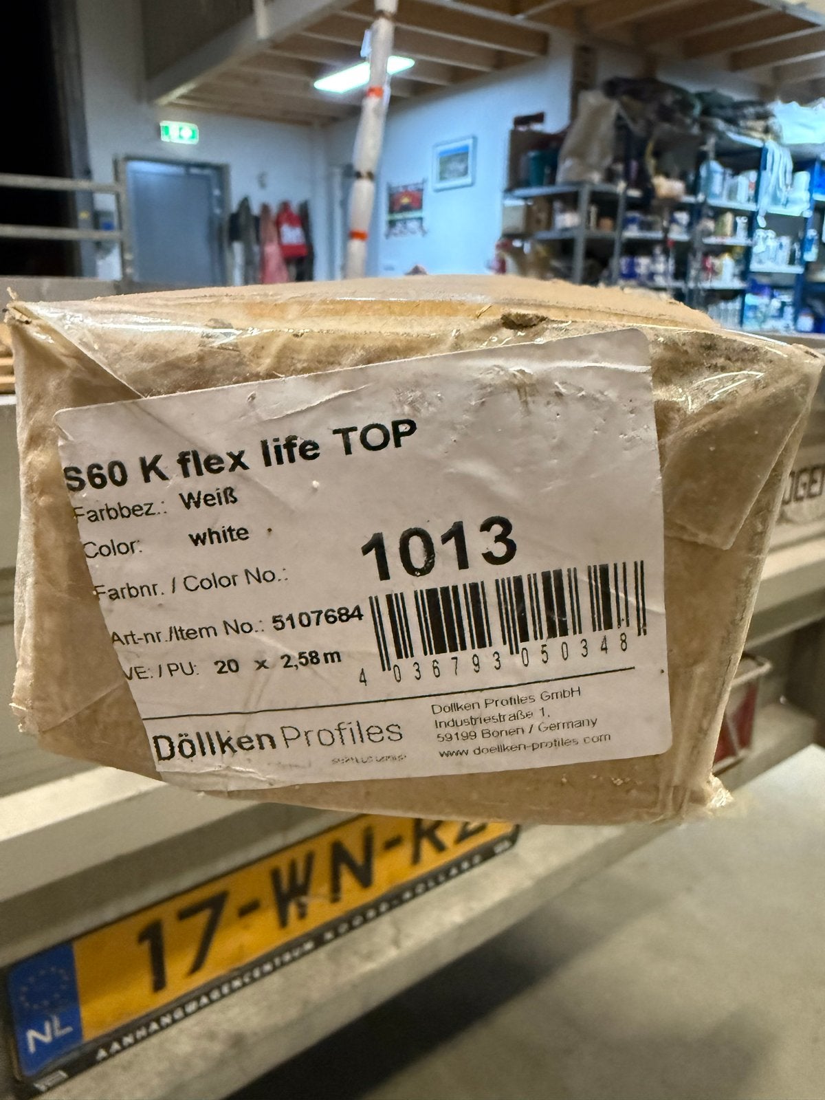 Döllken Profiles S60 K flex life TOP plinten wit 2,58m, Doe-het-zelf en Verbouw, Ophalen, Kunststof, Nieuw, 250 cm of meer
