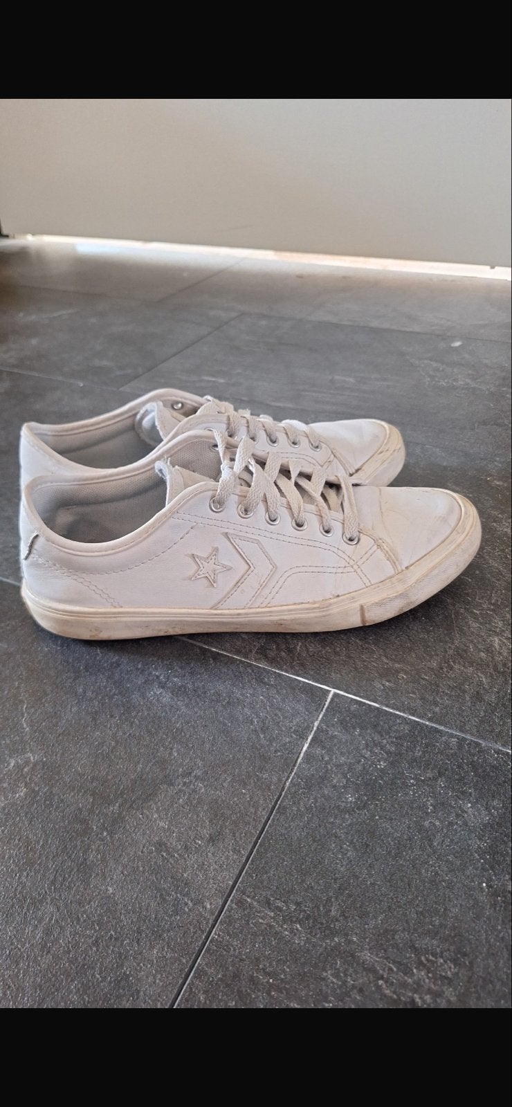 Witte Converse Sneakers - Maat 38, Ophalen of Verzenden, Gedragen, Wit, Sneakers of Gympen