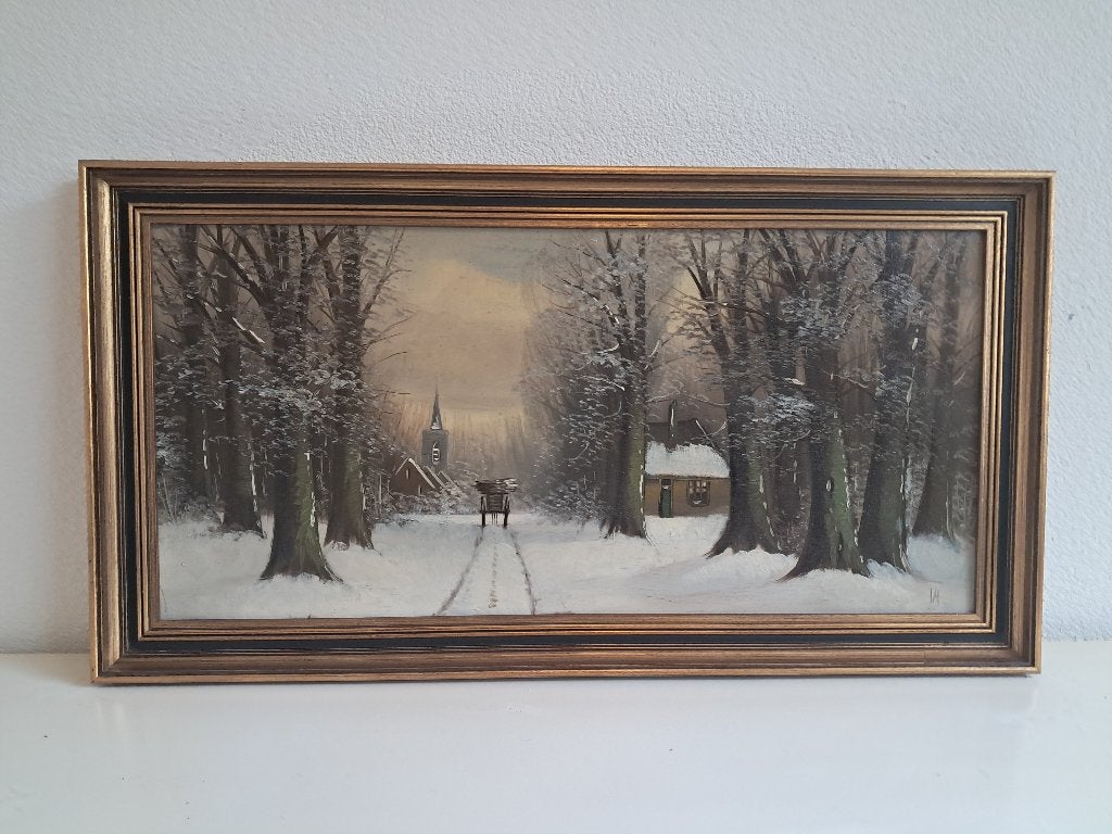 winters landschap, Ophalen