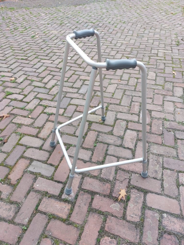 Aluminium looprek, Diversen, Ophalen of Verzenden, In hoogte verstelbaar, Zo goed als nieuw