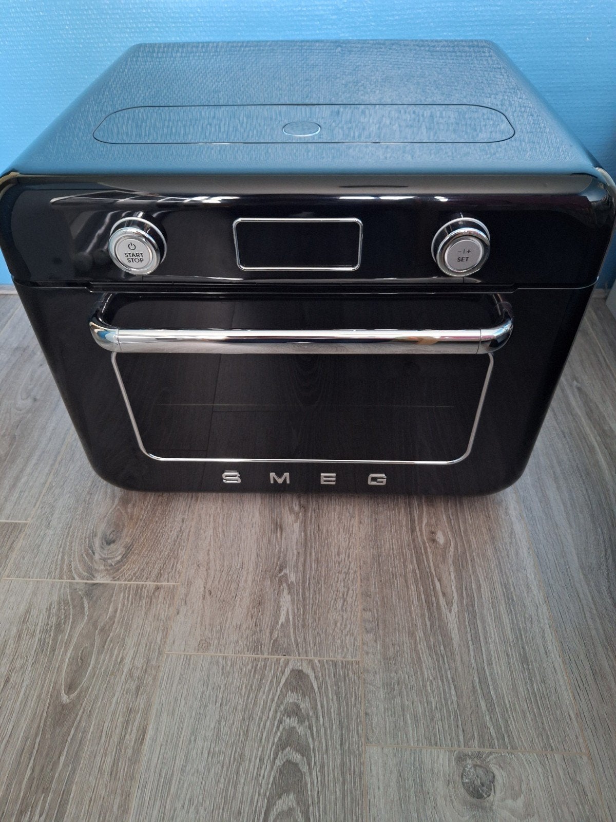 Smeg Mini-oven - Zwart, Zo goed als nieuw, Witgoed en Apparatuur, Ophalen, 45 tot 50 cm, Hete lucht, Zo goed als nieuw