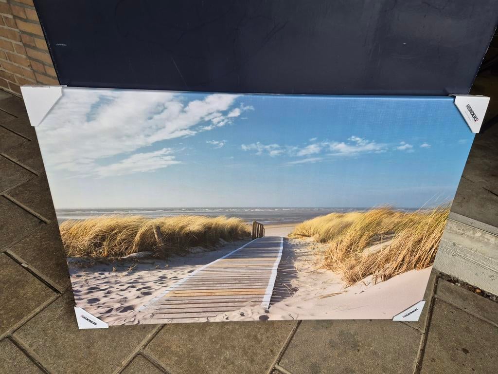 Doek Strandopgang Reinders - Schilderij, Ophalen, 50 tot 75 cm, Nieuw, Schilderij