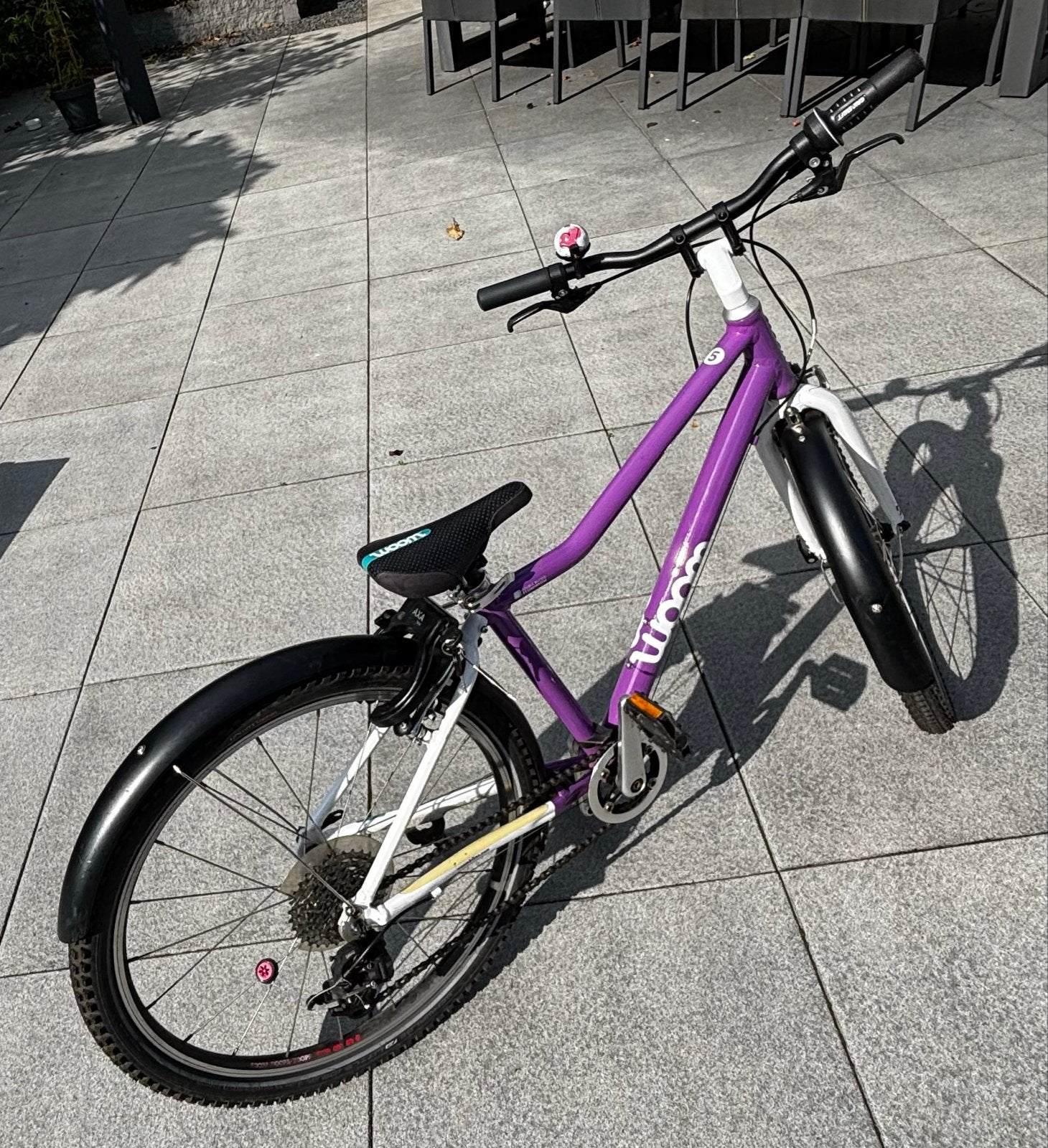 Woom 5 Kinderfiets Paars, Ophalen, Gebruikt, 20 inch of meer, Woom 5