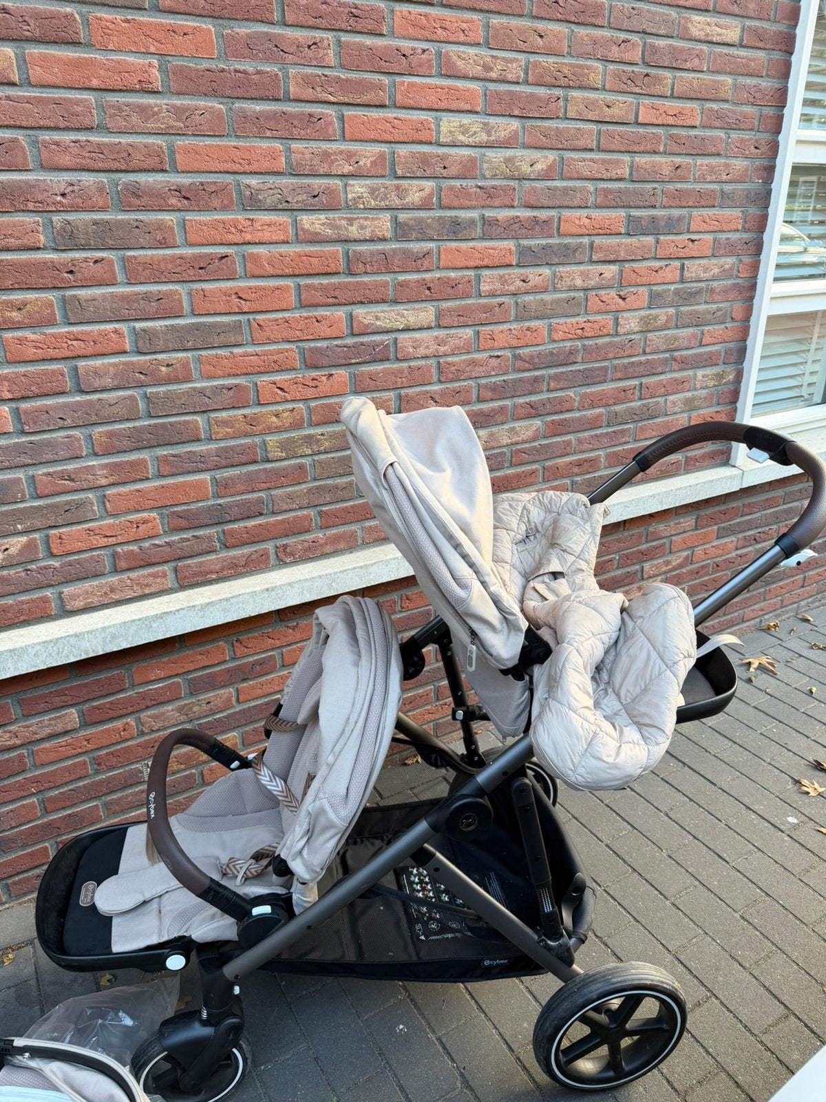 Cybex Gazelle S duo almond beige, Ophalen, Gebruikt, Kinderwagen of Buggy