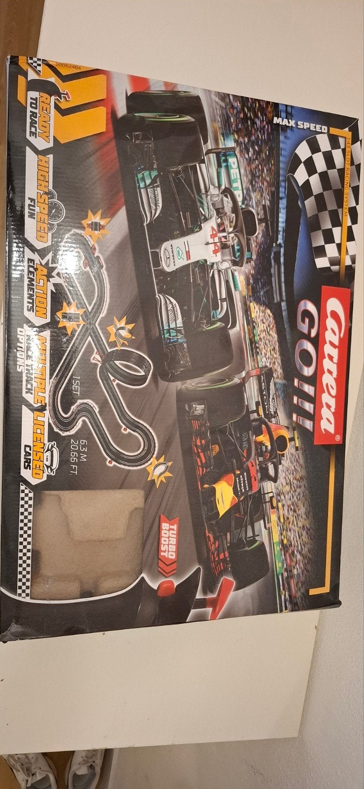 Carrera GO!!! Max Verstappen racebaan, Kinderen en Baby's, Racebaan, Carrera, Ophalen of Verzenden, Zo goed als nieuw