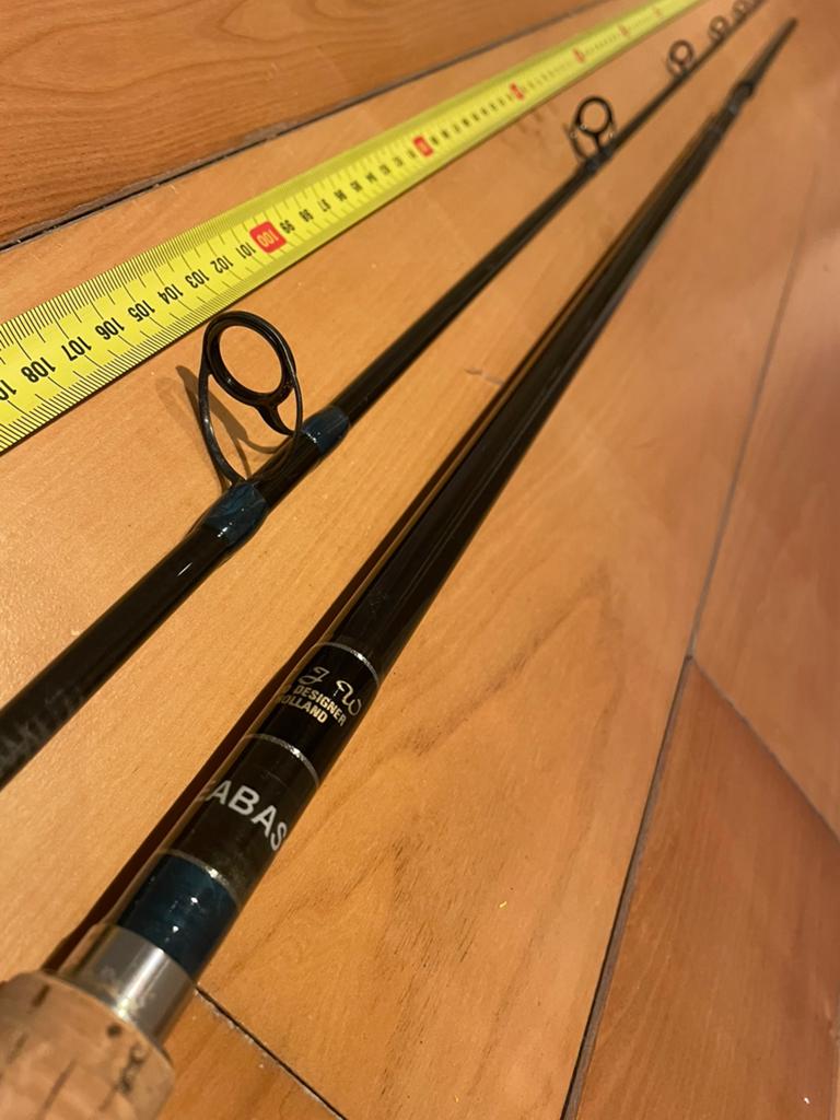 Cjw Seabass graphite roovis hengel 355cm, Ophalen, Zo goed als nieuw, Werphengel