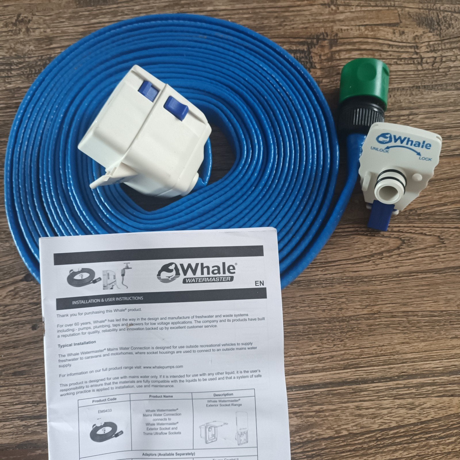 Whale Watermaster aansluitset voor caravan/camper, Caravans en Kamperen, Ophalen of Verzenden, Nieuw