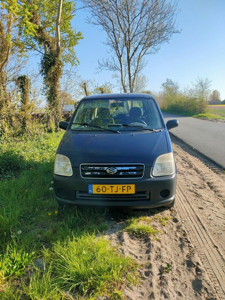 Suzuki Wagon R+ 1.0 2006 Blauw, Auto's, Suzuki, Voorwielaandrijving, 40 €/maand, Origineel Nederlands, Handgeschakeld