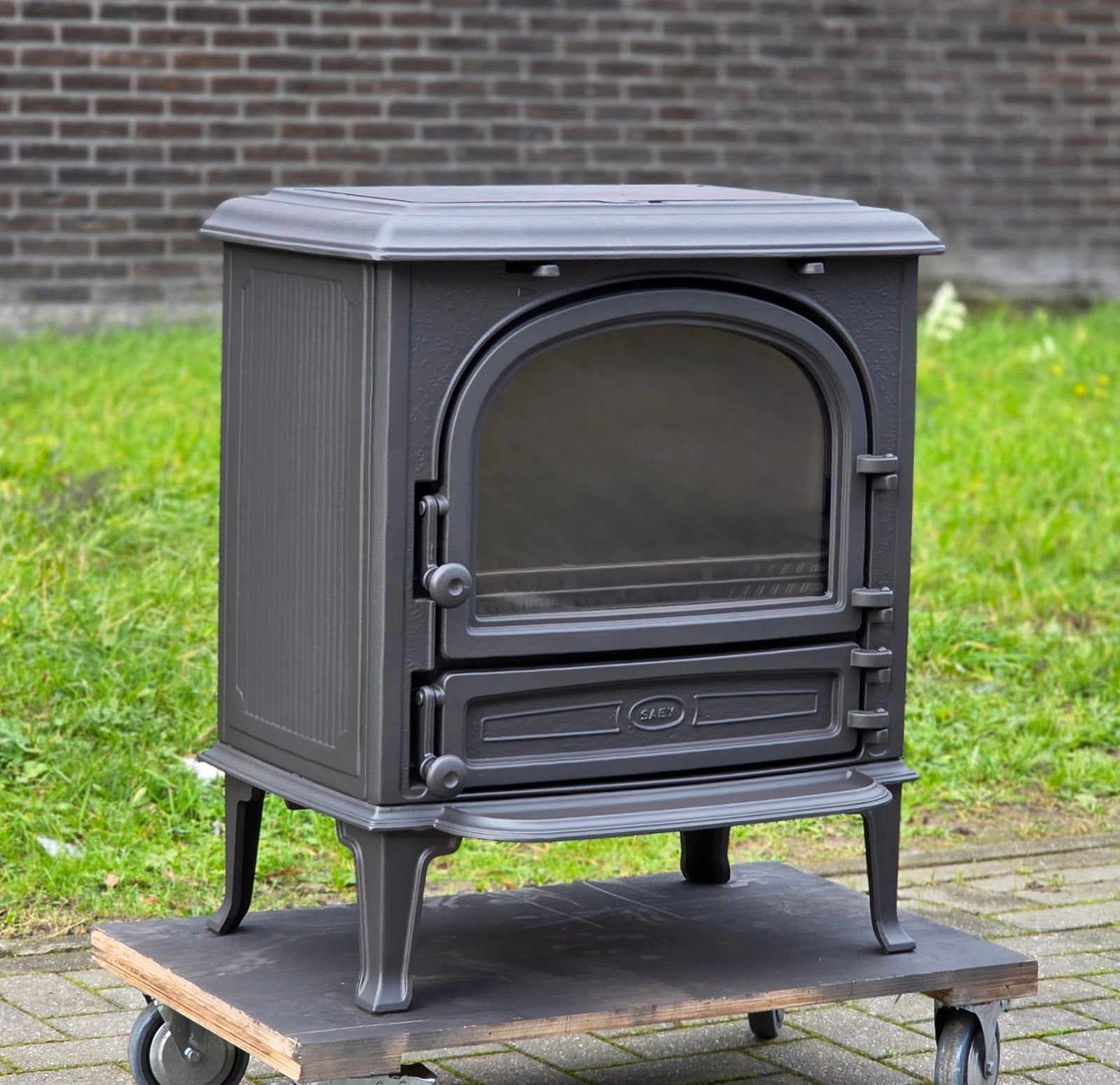 Houtkachel Saey 94, Houtkachel, Ophalen of Verzenden, Zo goed als nieuw, Vrijstaand