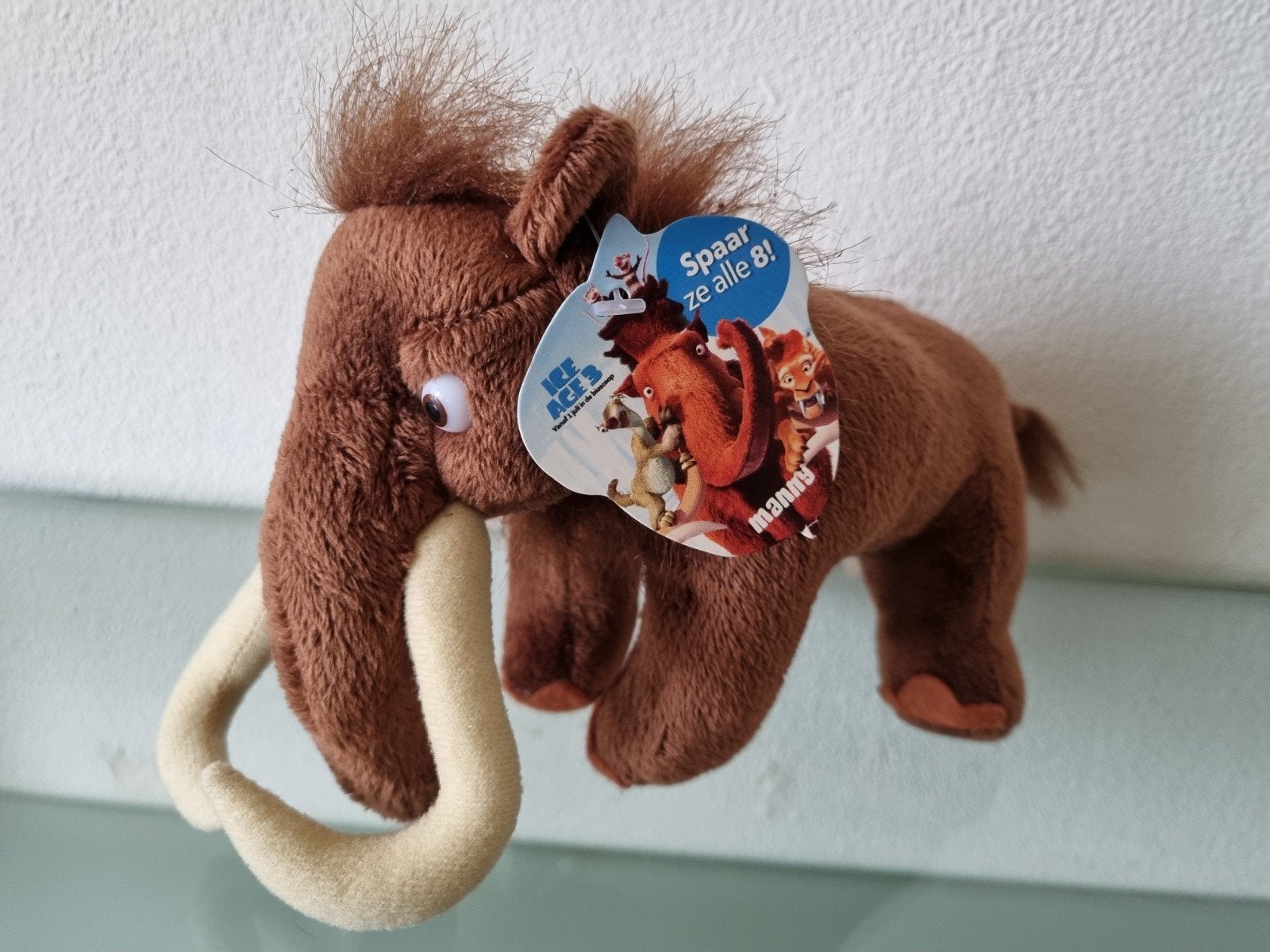 Orig, ICE AGE, MANNY, MAMMOET, 28cm, Kaart/Label, Nieuw!, Kinderen en Baby's, Speelgoed | Knuffels en Pluche, Overige karakters