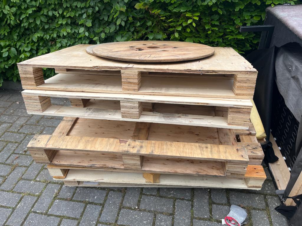 Pallets gratis, Doe-het-zelf en Verbouw, Hout en Planken, Ophalen, Gebruikt, Pallet, Minder dan 200 cm