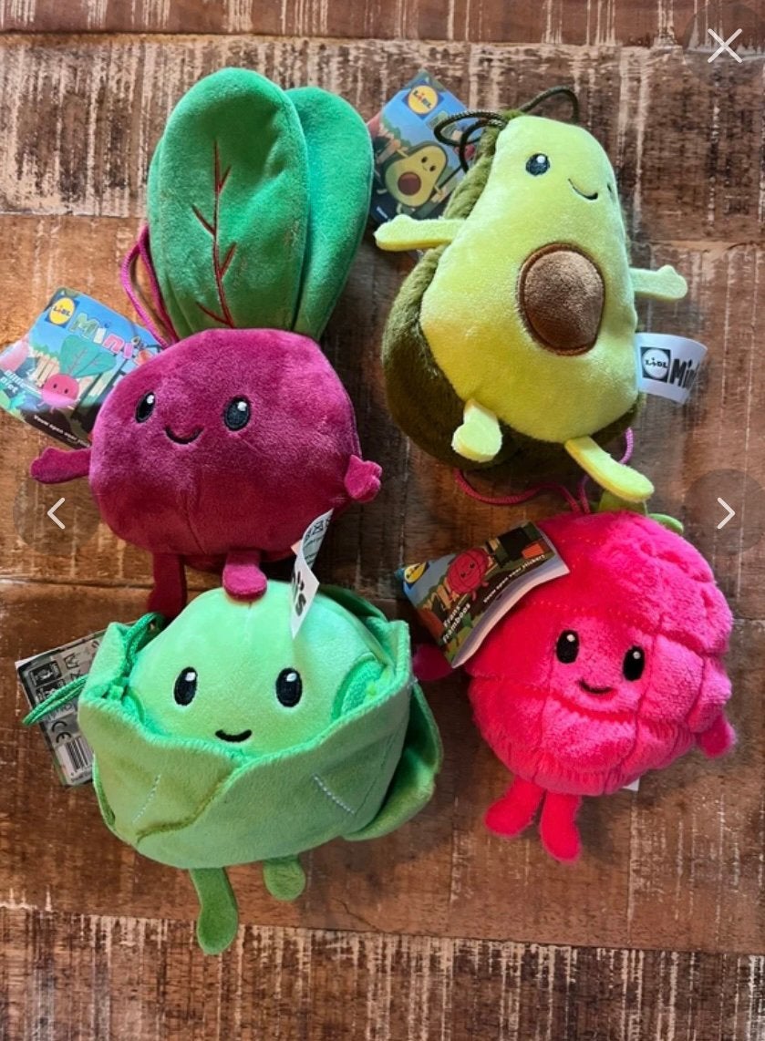 Lidl mini groenten knuffels nieuw, Ophalen of Verzenden, Nieuw, Overige typen, Lidl
